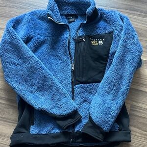 KIDS Mountain Hardwear Blue and Black Fleece Jacket